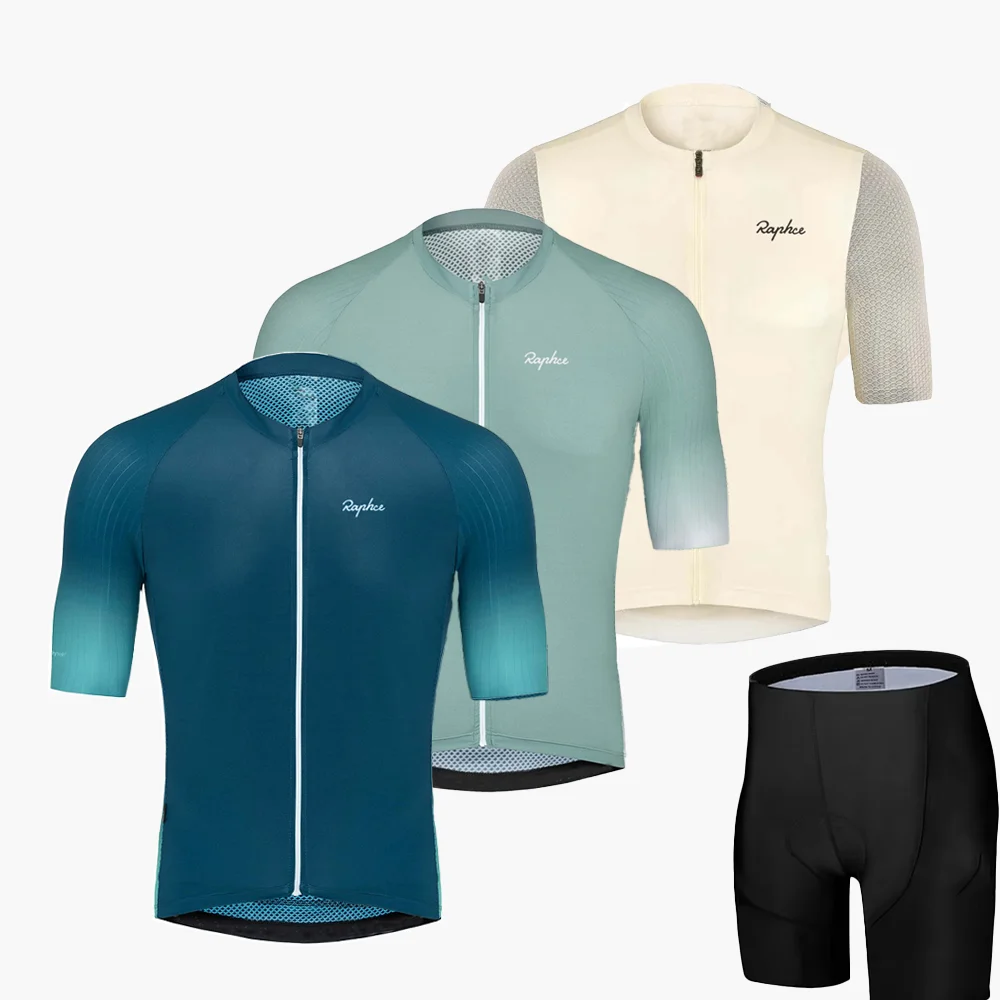 Neues Kurzarm-Radtrikot, atmungsaktives und schnell trocknendes Radtrikot für Damen und Herren, Radsportanzug mit Farbverlauf