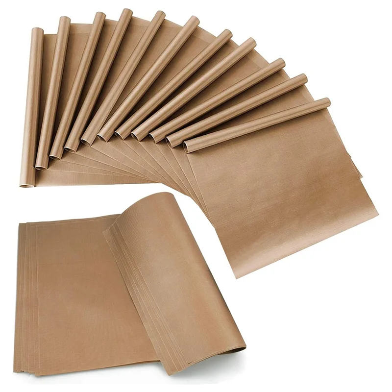 A20F-PTFE Sheet For Heat Press Transfer Sheet 18 Pack Non Stick 12Inch X 16Inch Heat Transfer Paper Heat Resistant Craft Mat