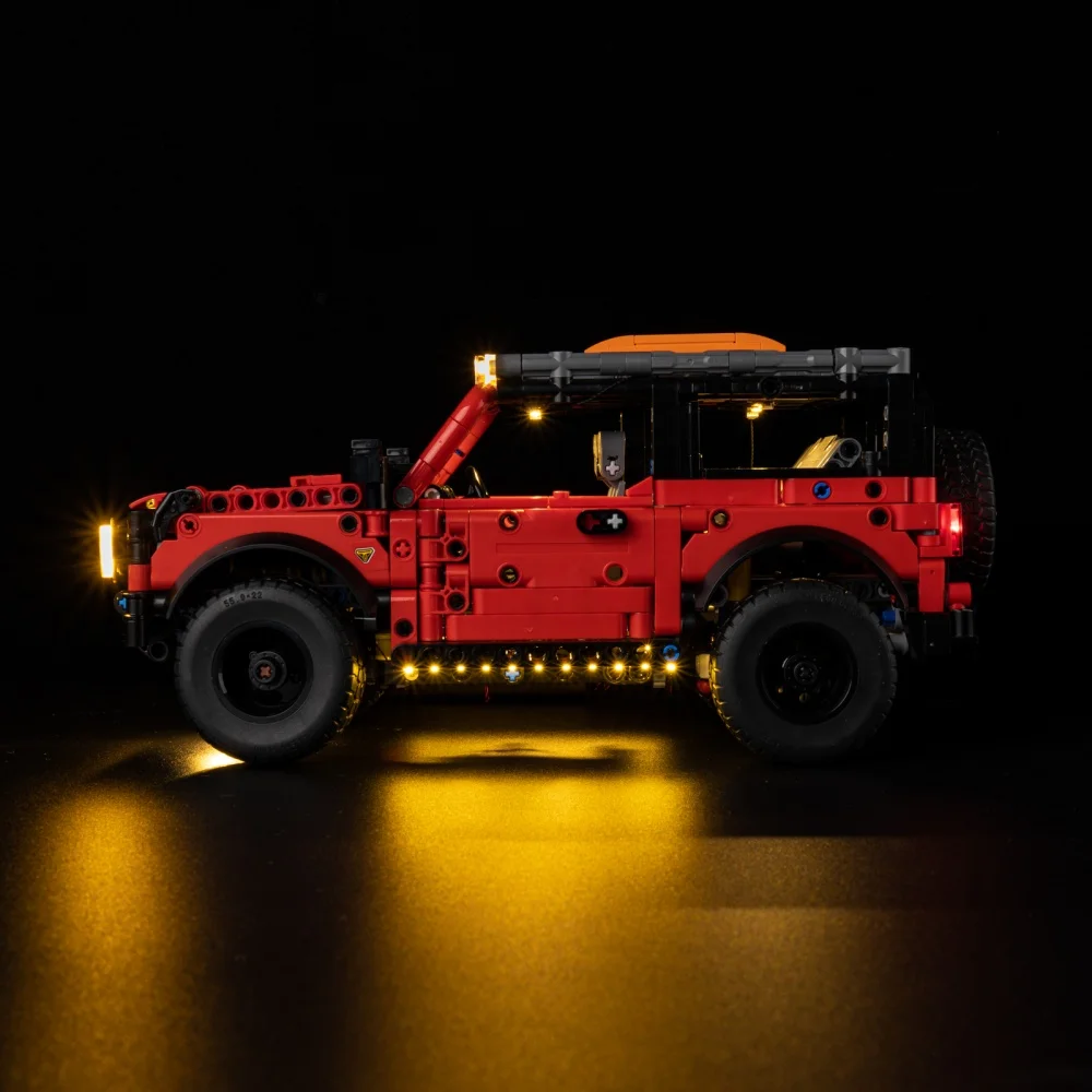مجموعة الإضاءة لإصدار LEGO Technic Bronco SUV 42213 RC لا تشمل كتلة البناء (مجموعة إضاءة LED فقط)