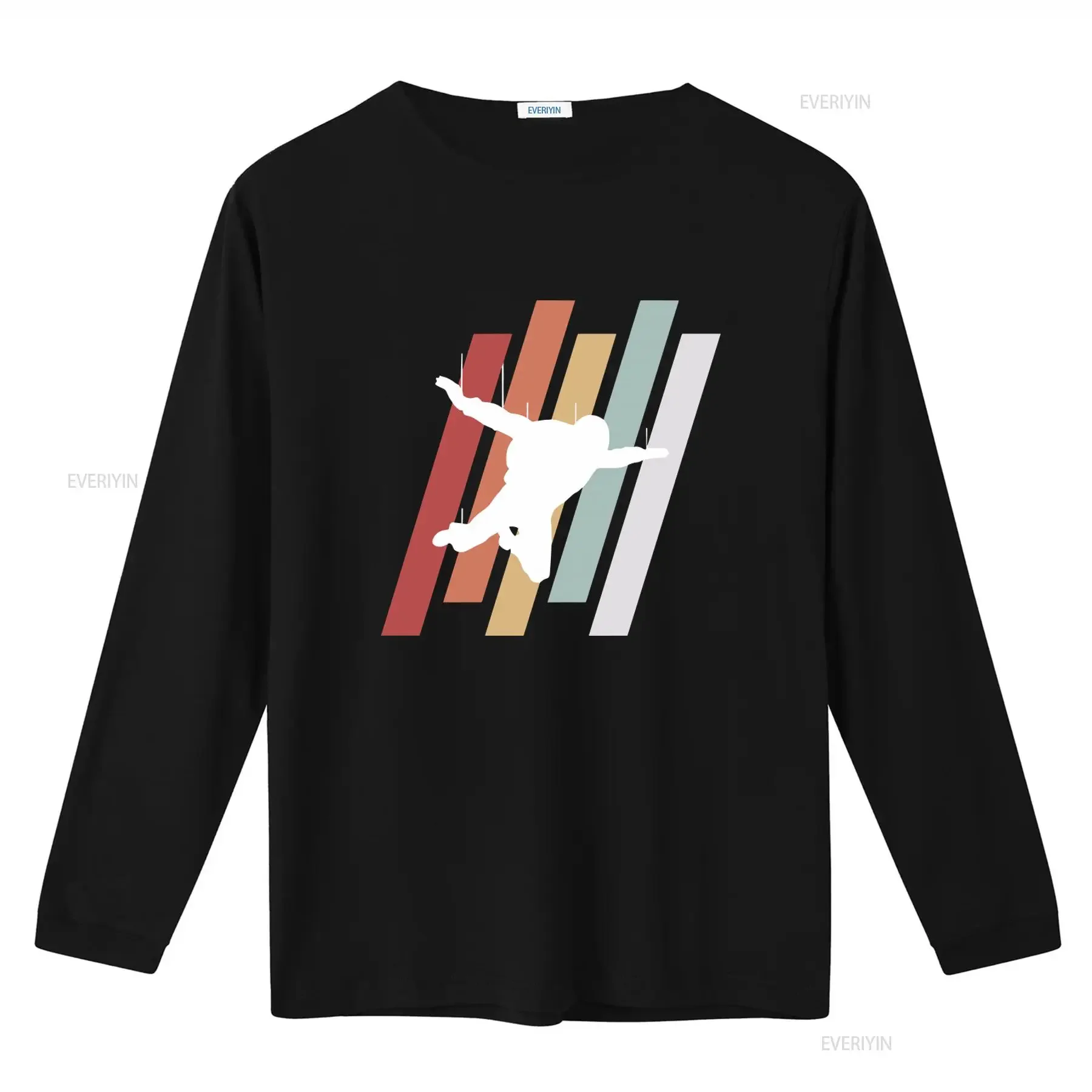 Retro Vintage Style Skydiving Silhouette T Shirt For Parachute Lover vintage Washed fashion Unisex Versatile Comfortable Casual