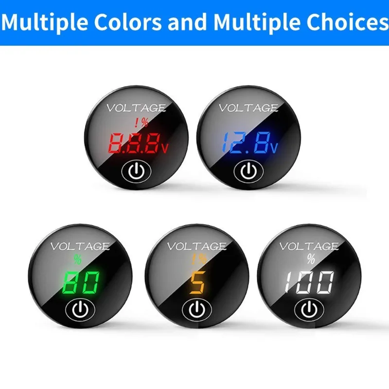 

LED Digital Voltage Car Charger,Touch-Sensitive Charging Port with IP65 Rating for Marine/RV/Motorcycle Use,Wide Voltage 12-24V