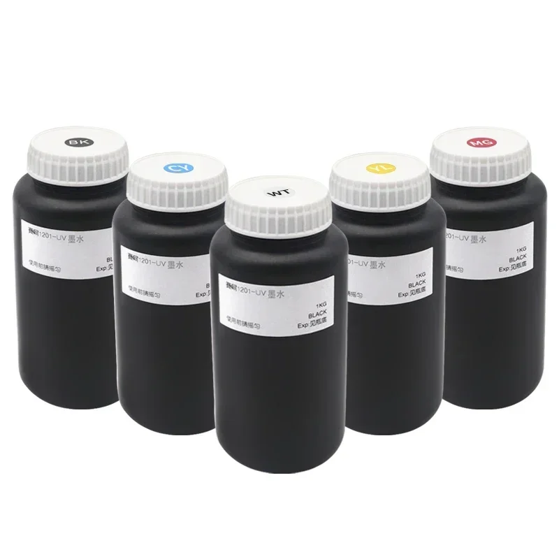 1000ml/Bottle Compatible For Xaar UV Ink For Xaar print head 1201uv ink xaar 1201 printing 3D ink tablet Soft Hard Neutral Led