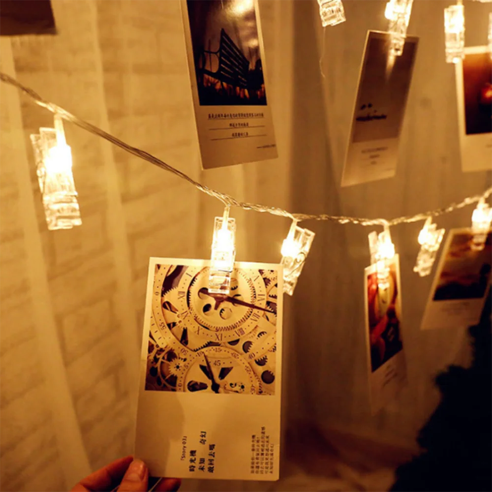 LED Creative Memory Folder Photo Features Light Decorations With Christmas Holiday Decorations In The Bedroom And Lobby Lights