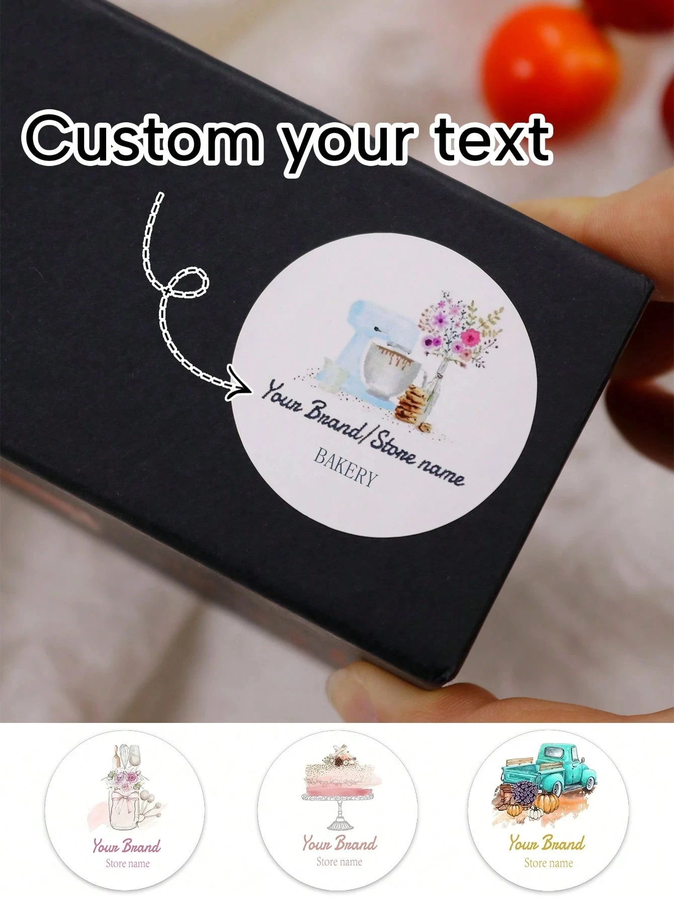 

Свадебные наклейки с именем и датой на заказ, персонализированный цветок, одна бумага формата А3 54, самоклеящиеся этикетки на заказ для вечеринки