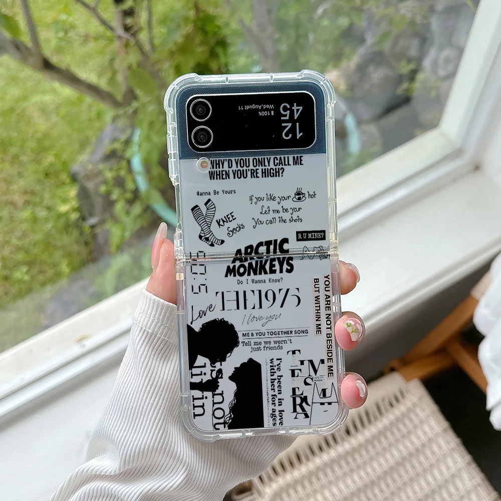 Arctic Monkeys Phone Case for Samsung Galaxy Z Flip 3 4 Z Flip 5 6 Z Fold 4 5G PC Soft Anti-fall Back Cover
