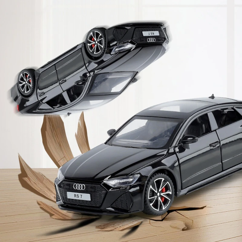 

Audi RS7 Alloy Car Model Official Licensed 1/32 Sound Light gift Diecast Toy Vehicle Collection Hobby Miniature Voiture