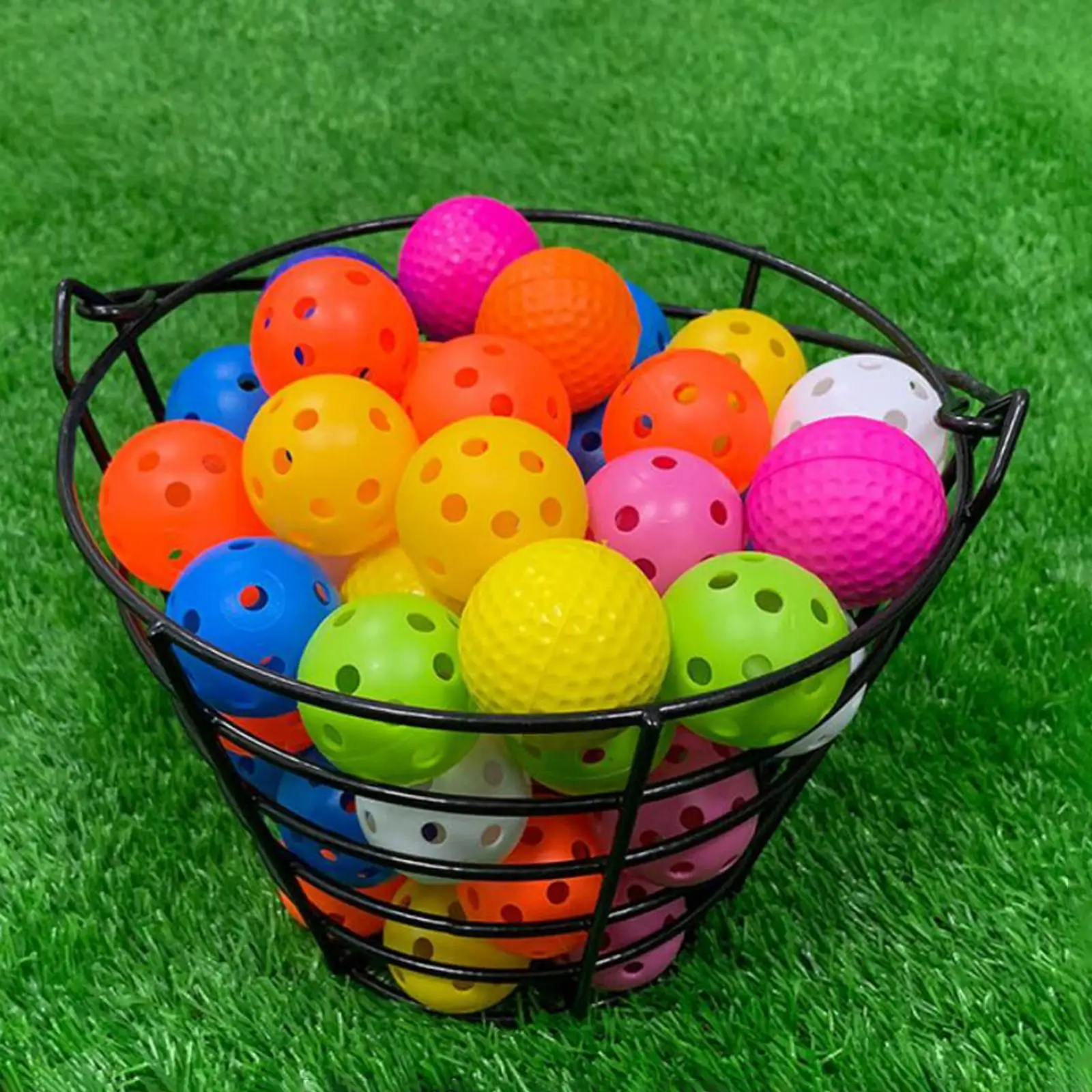 Golf Ball Basket Portable Golfball Container Storage Organizer Golf Range Bucket