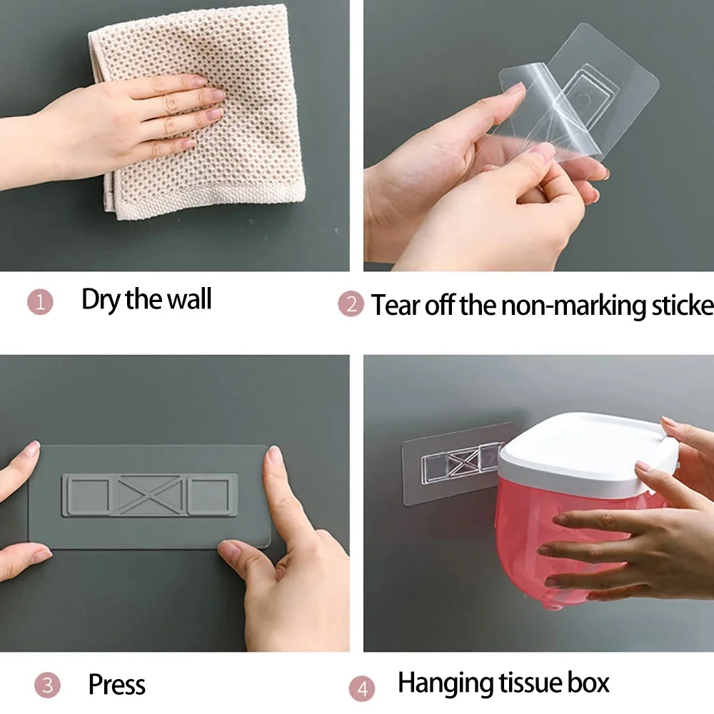 Scatola di carta a parete Scatola di fazzoletti impermeabile in materiale di alta qualità Scatola di immagazzinaggio con ripiano quadrato ecologica e durevole