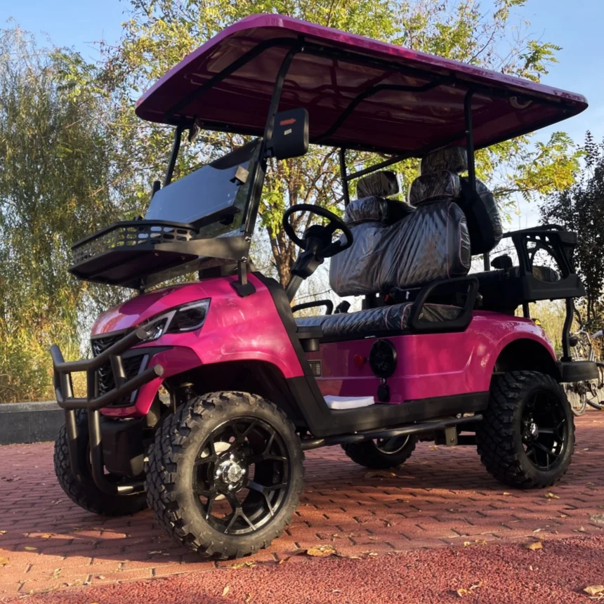 Classic 2 4 6 Seater Gas Powered Golf Cart With Folding Windshield 350CC Petrol Engine Off-Road New Energy Electric Golf Cart