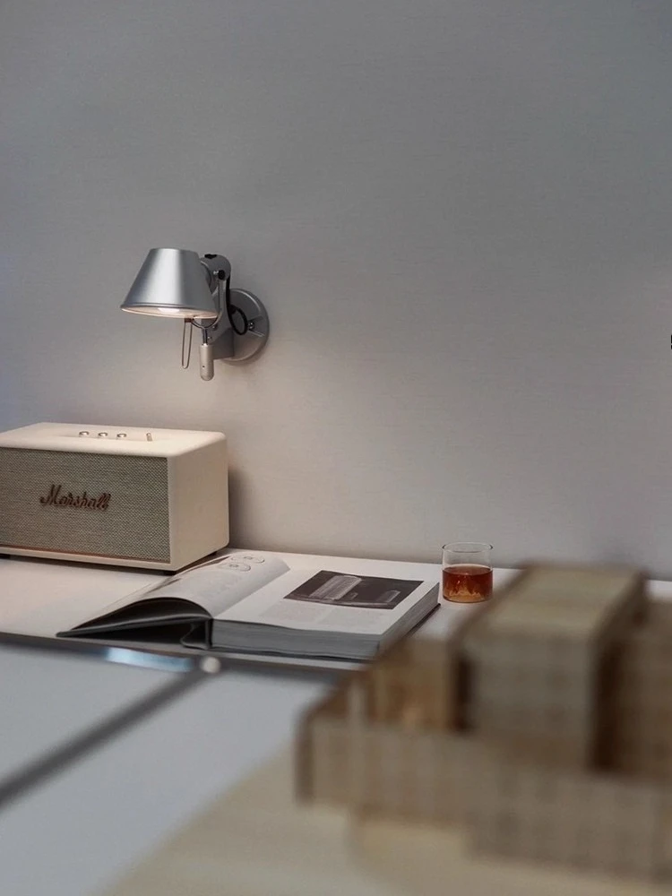 Italian designer wall lamp, used bedside, study, bedroom, foyer, corridor, background wall, reading corner