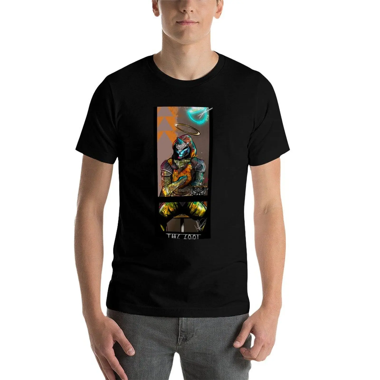 تي شيرت The Fool Destiny Tarot Card تي شيرت برسوم جرافيك للرجال تي شيرت للرجال من القطن