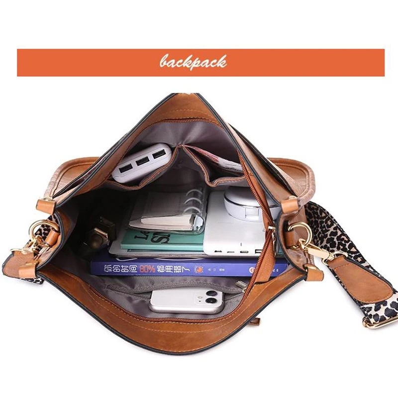 New Leather Crossbody Bags for Women Small Sac Femme Vintage Bolsas De Mujer Adjustable Shoulder Bag Woman Purses and Handbags