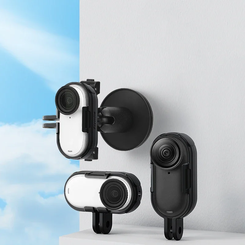 For Insta360 GO 33S Camera Horizontal Frame & Vertical Frame Drop-proof Protective Case Adapter Panorama Camera Accessories