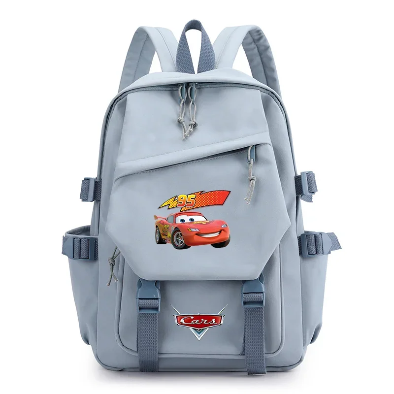 Disney Pixar Cars Lightning McQueen Boys Girls Kids School Book Bags Women Bagpack Teenagers Travel Backpack Mochila