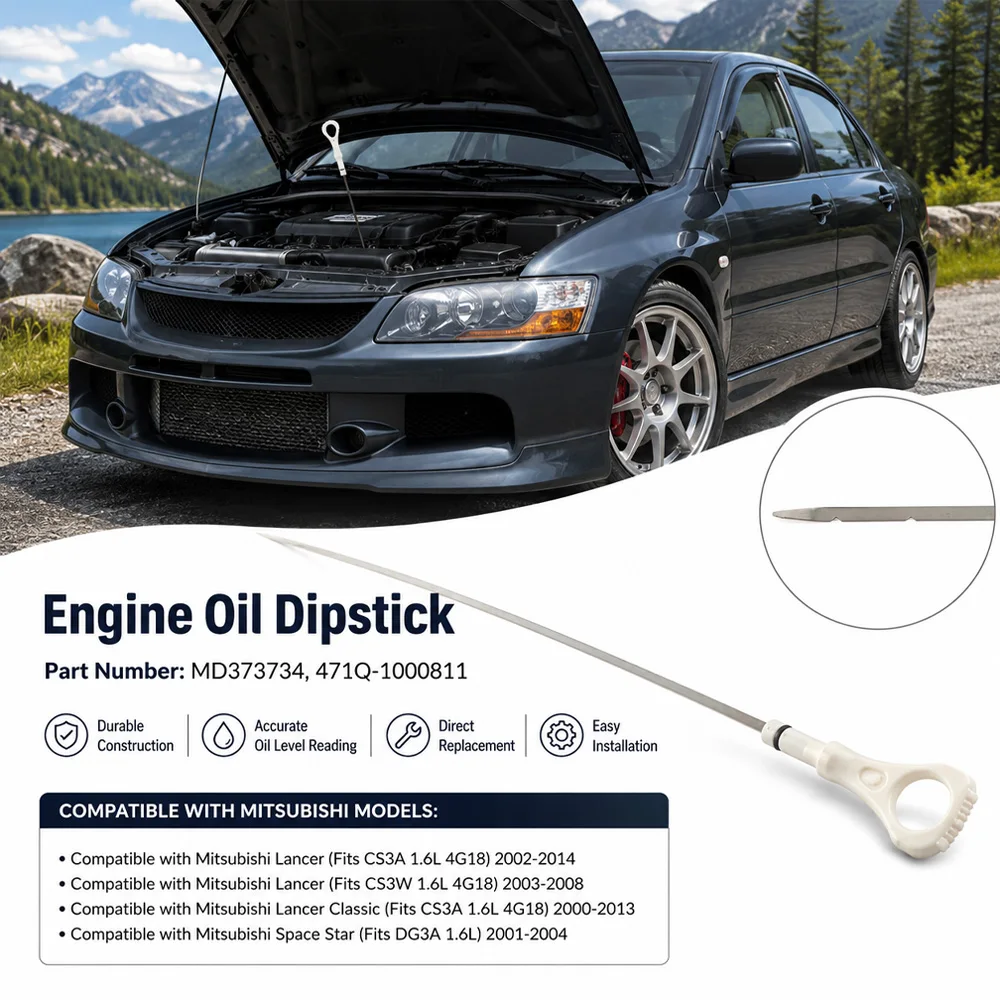 For Mitsubishi Lancer CS3A CS3W Space Star DG3A 1.6L Engine Oil Fluid Dipstick Oil Level Gauge MD373734 471Q-1000811