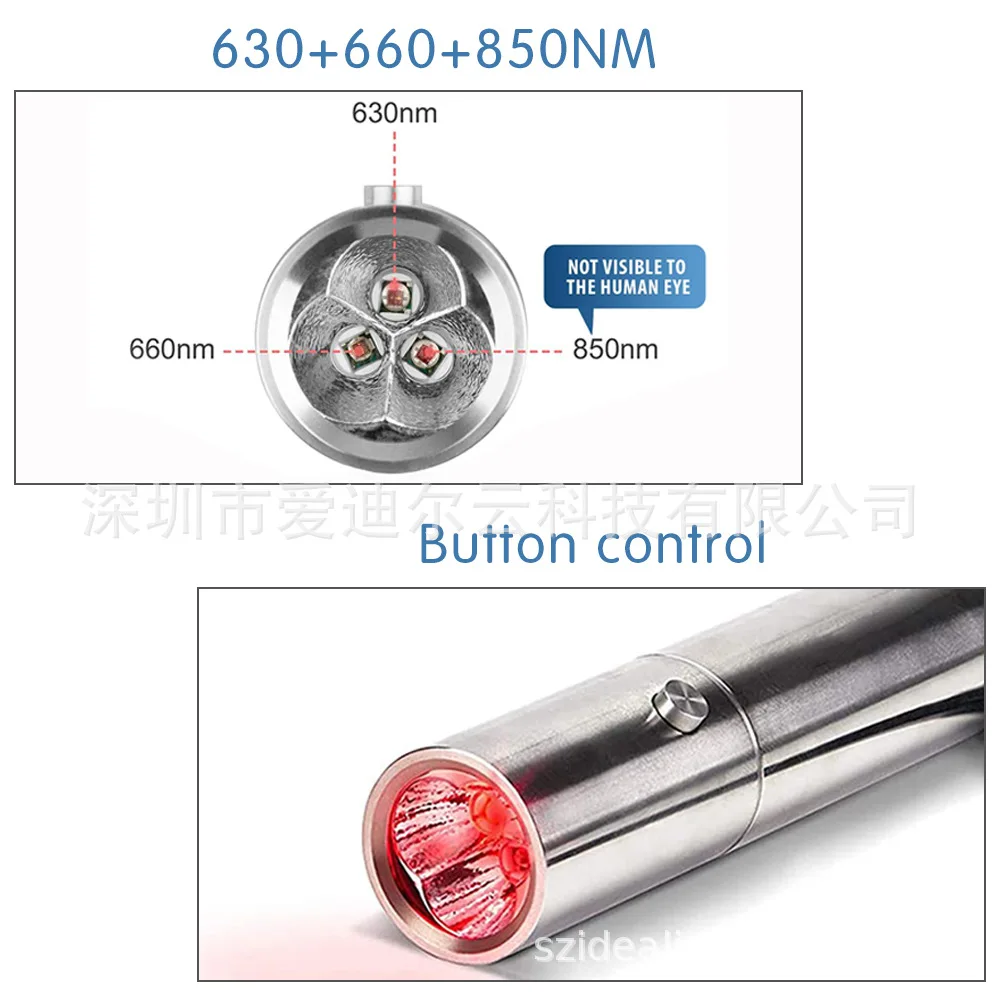 Red light pen infrared physio-therapy light Infrared Portable flashlight