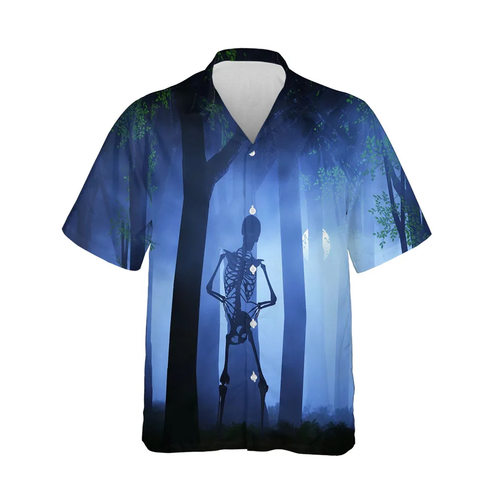 Jumeast 3D Halloween Festival Clothing Men Shirt Costume Fashion Streetwear Casual Breathable Shirts For Men Oversized Blouses