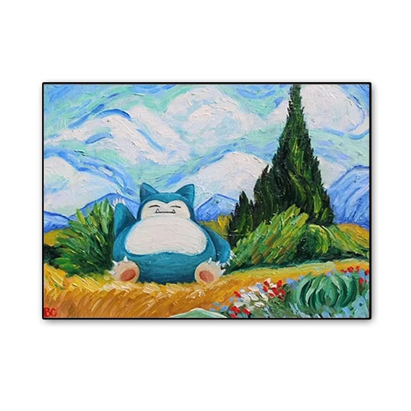pintura-a-oleo-por-numeros-pokemon-snorlax-diy-numero-desenho-imagens-em-tela-por-numeros-decoracao-de-casa-presente-do-feriado-sem-moldura