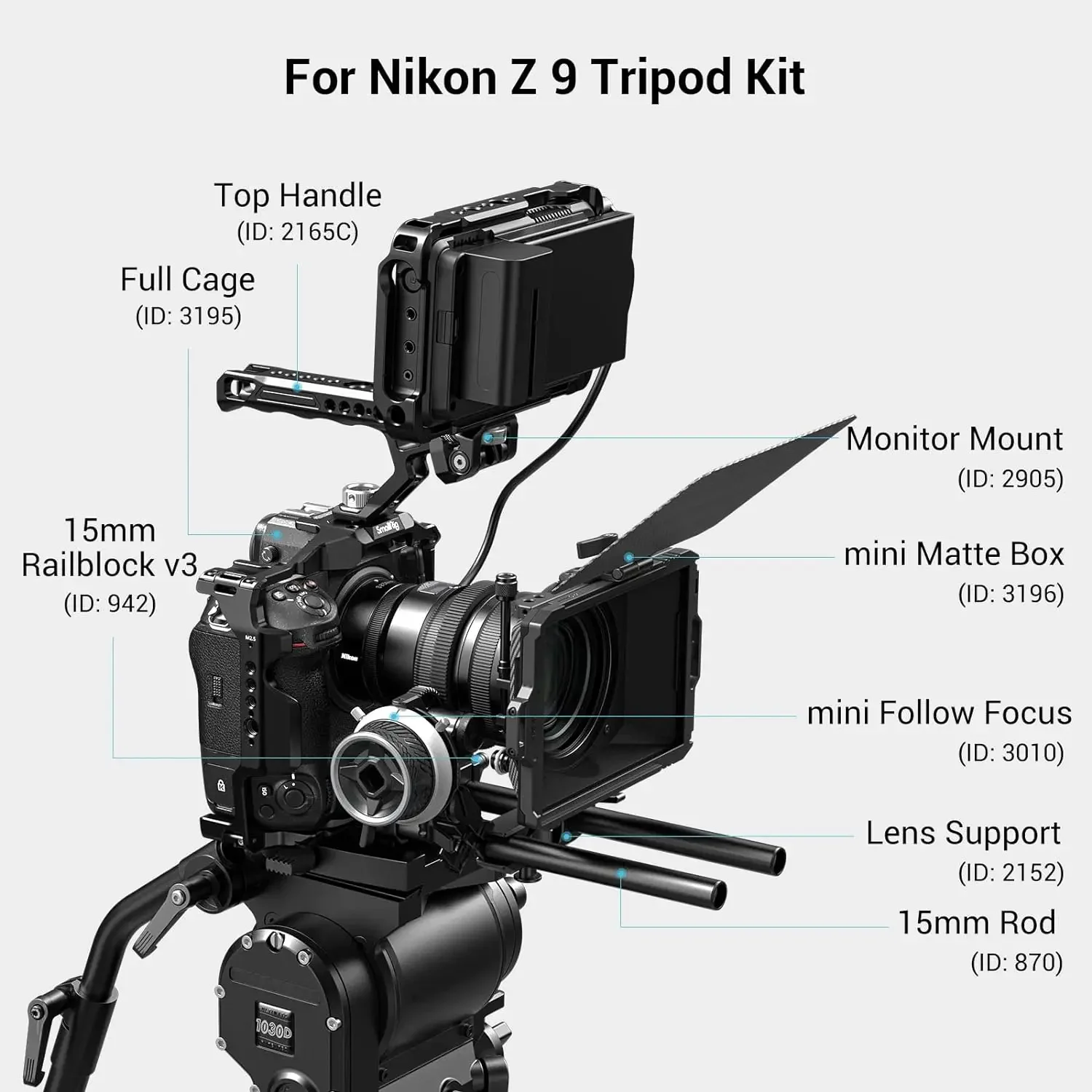 

2026 In stock SmallRig Z9 Camera Cage for Nikon Z9, Aluminum Alloy Camera Video Cage Film Movie Making Cage with Shoe Mount 3195