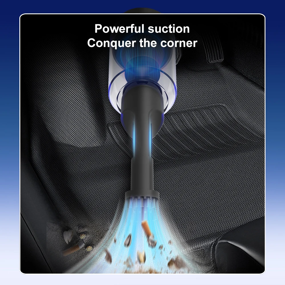 Ventilatore a getto multifunzionale portatile 300000 giri/min Mini soffiatore per polvere Palloncino Soffiatore per neve Materasso ad aria Letto Torcia a LED da campeggio 3 velocità
