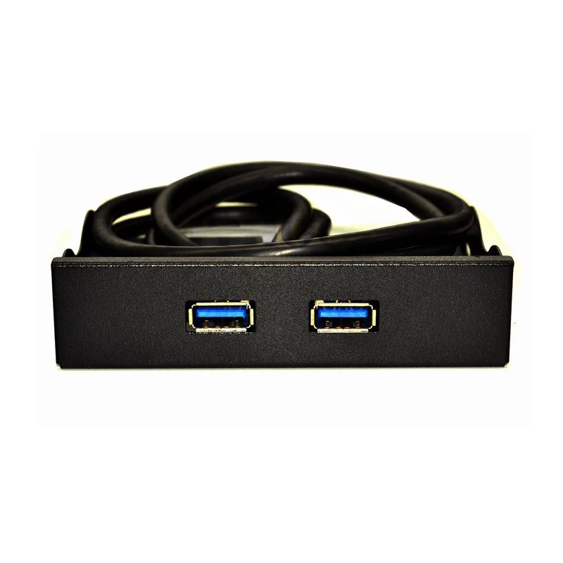 

Dual Port USB HUB USB3.0 19Pin USB 2.0 9Pin PC Case Front Panel 3.5inch Floppy Bay USB Cable Adapter Expansion Converter Backet