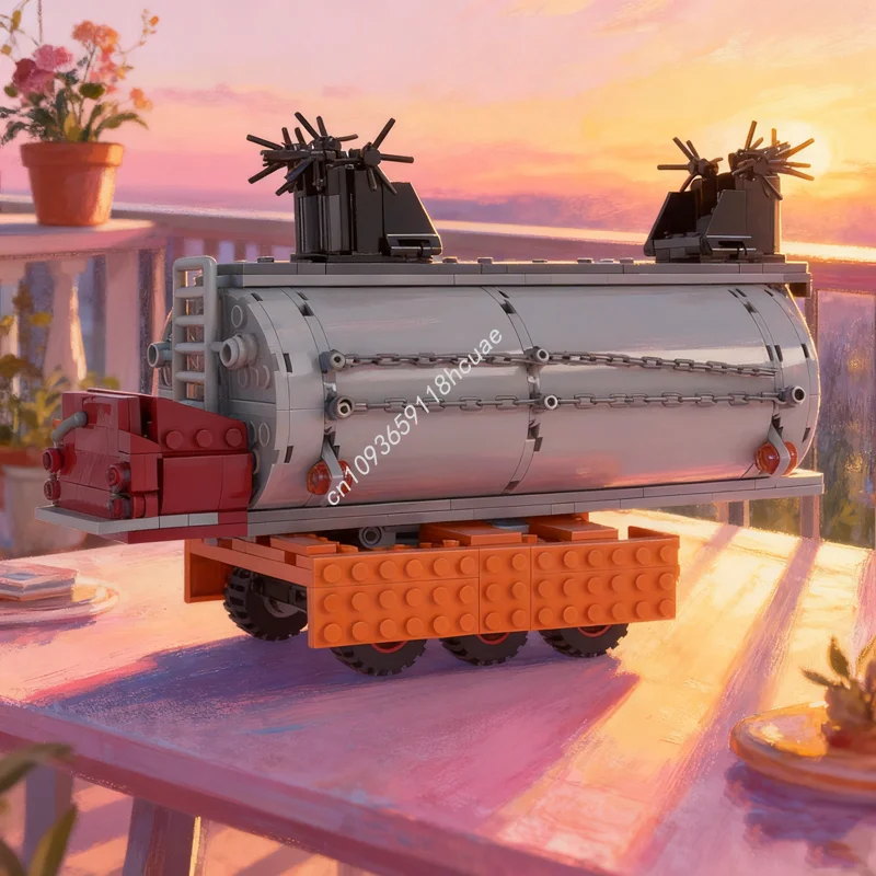 486pcs MOC Road Warrior Mad Max Tanker Cars Model Building Blocks Construction Christmas Gift Toys DIY Creative Idea Education