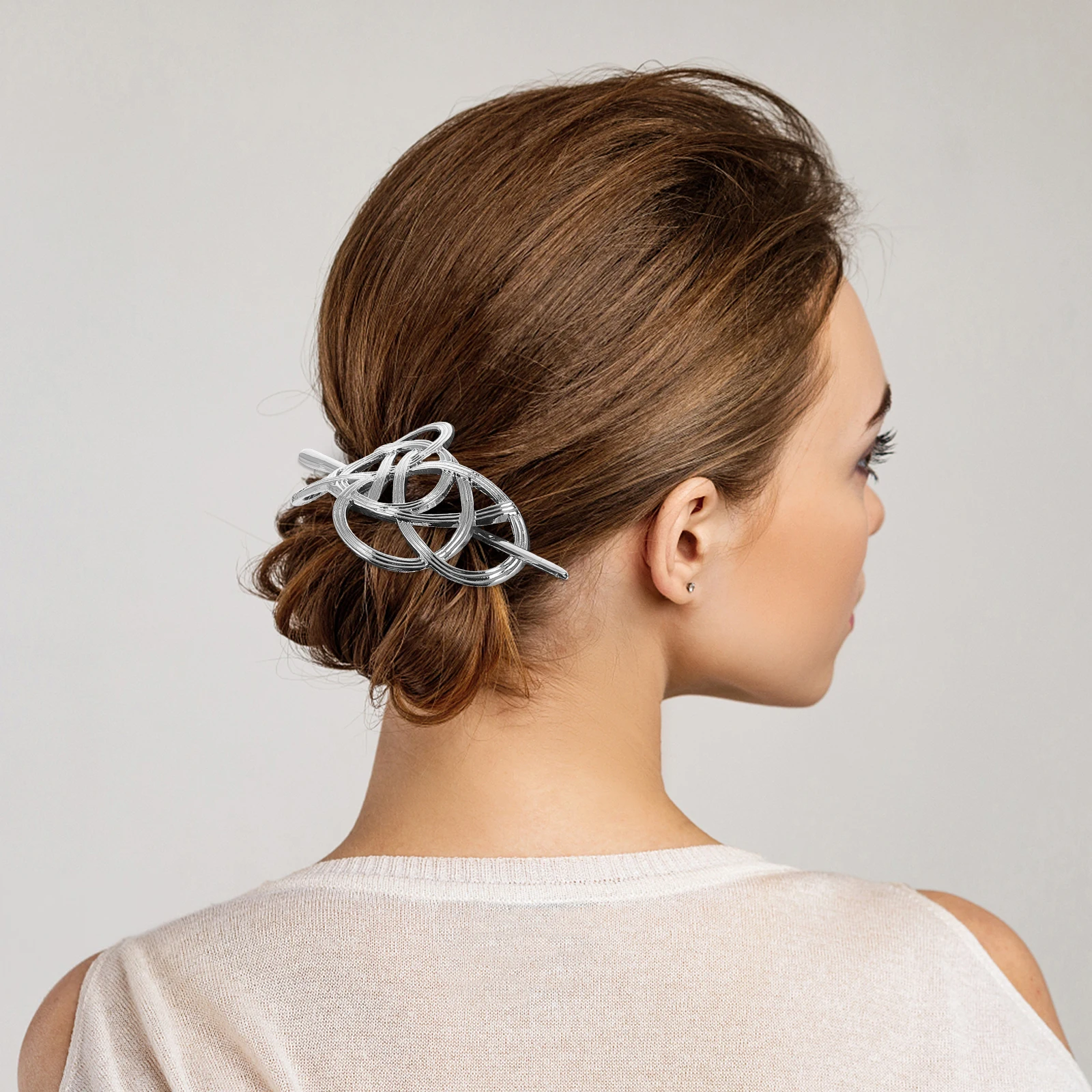 

Metal Hairpin Decorative Stick Gold Color Bridal Pins Women Hair Accessory Retro -match Hairstyle Practical Durable