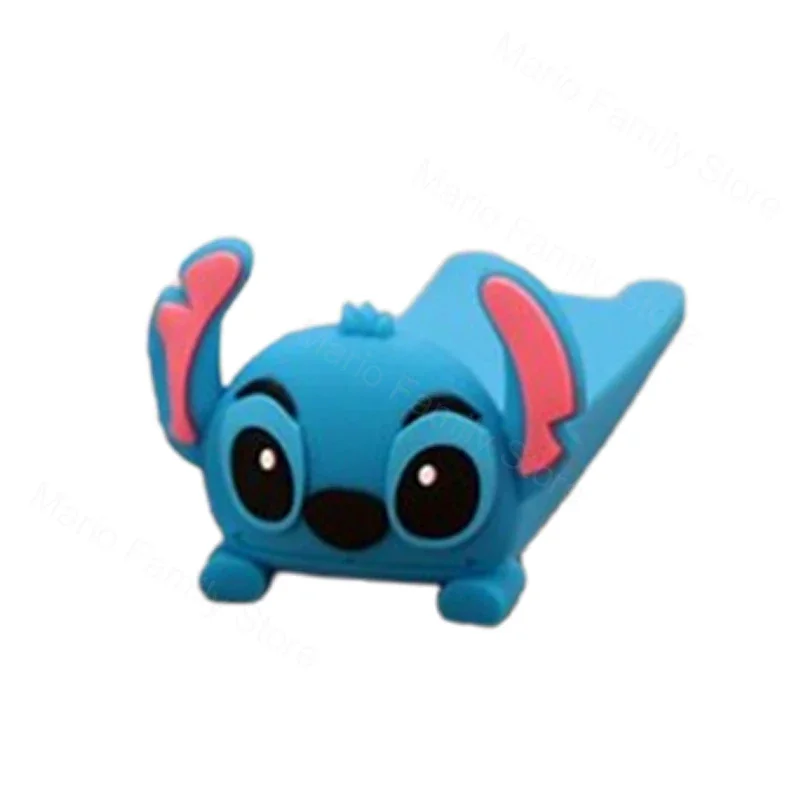 Disney Stitch-Tope de puerta de silicona, bloque absorbente de golpes reutilizable, Tope de puerta de cuña, tope de manija de puerta, tope anticolisión para el hogar