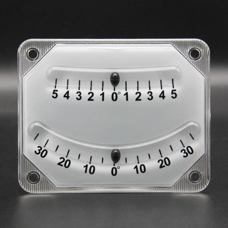 100mm white double tube steel ball angle gauge 5/30 balance ruler ship slope inclinometer