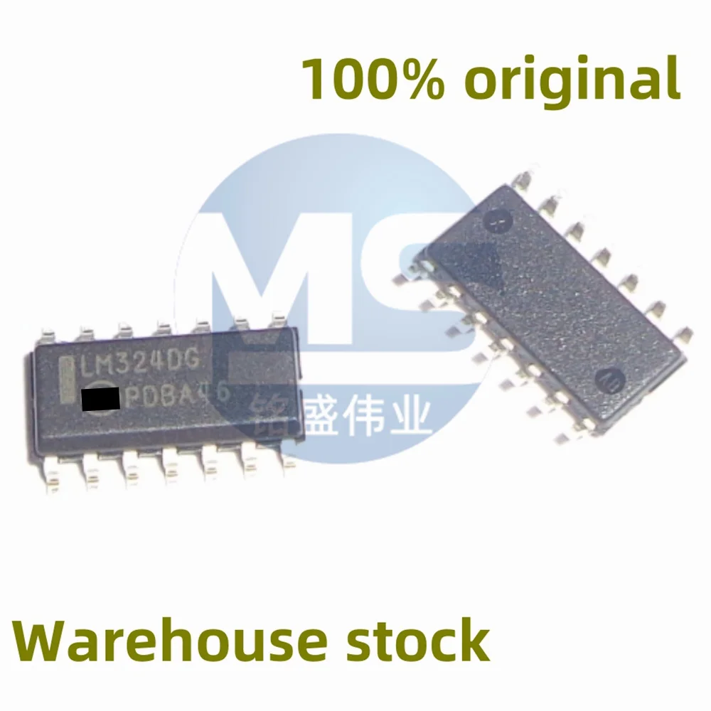 20PCS 100% new LM324DR2G LM324DG SMT SOP-14 four-way operational amplifier IC chip spot direct sale