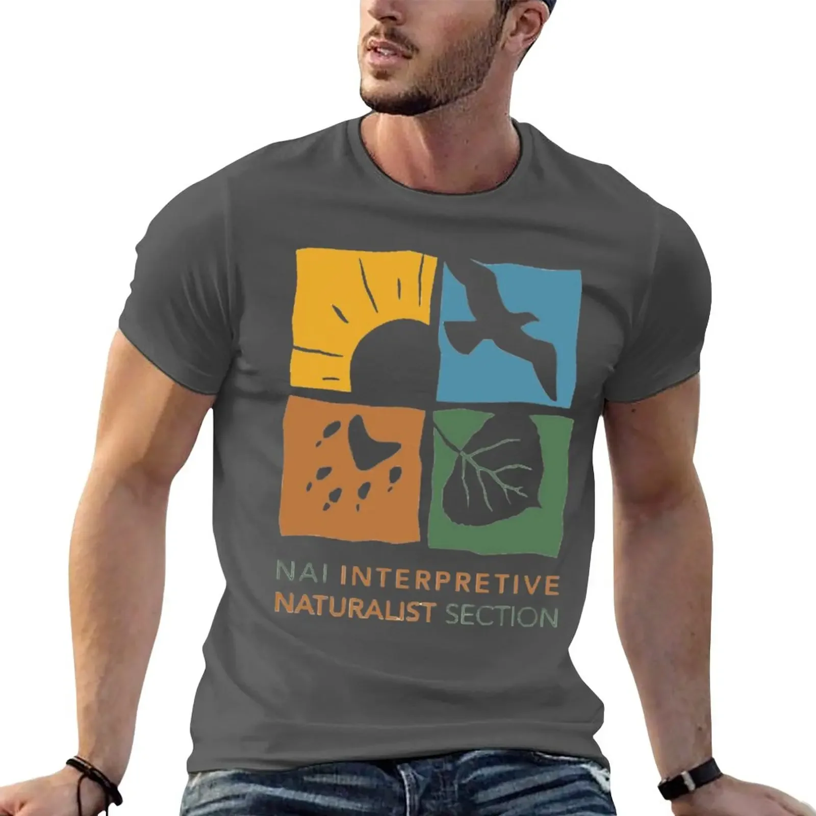 New Interpretive Naturalist Section T-Shirt boys animal print shirt shirts graphic tees Oversized t-shirt mens t 