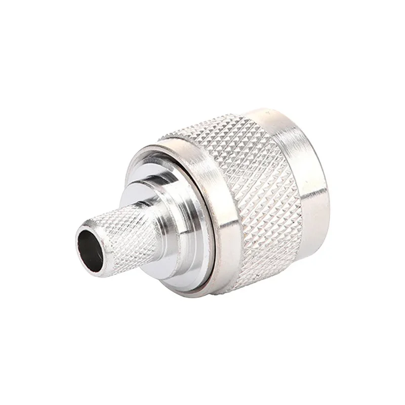 N Type Jack Straight Male Connector 50 Ohm for RG59 LMR240 CNT240 Cable Brass Nickel N L16 RF Coax