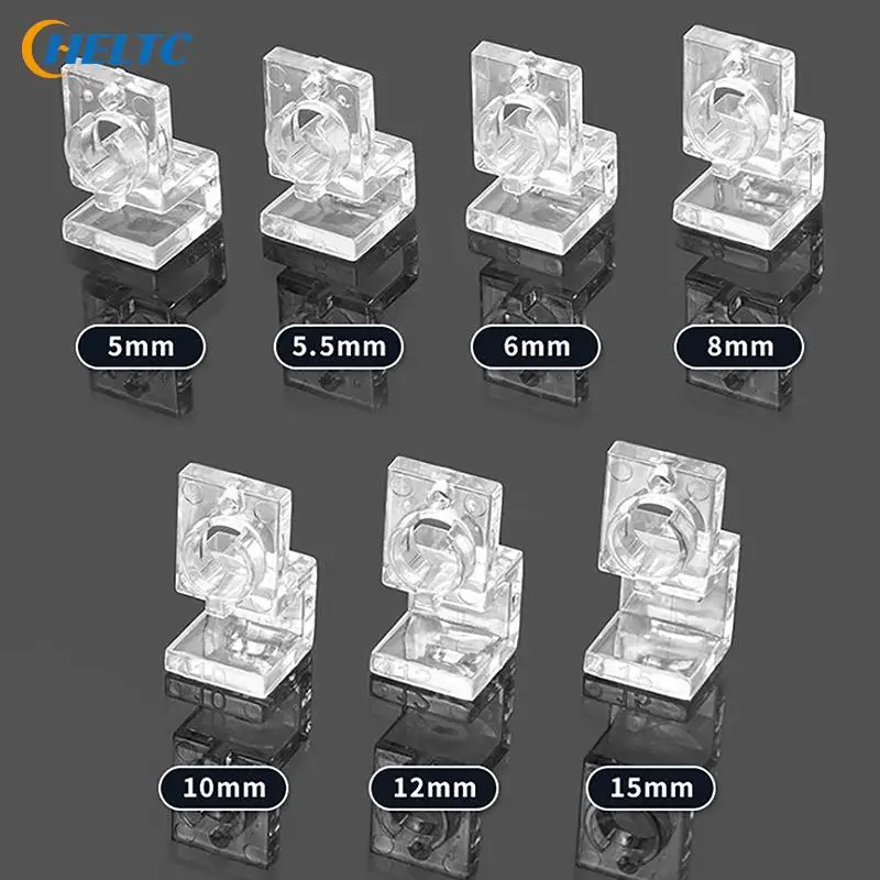 4Pcs/lot Fish Tank Acrylic Clips for 5.5mm~15mm Wall Thickness Aquarium Lid Cover Support Holder Bracket Clamp Stand Supplies