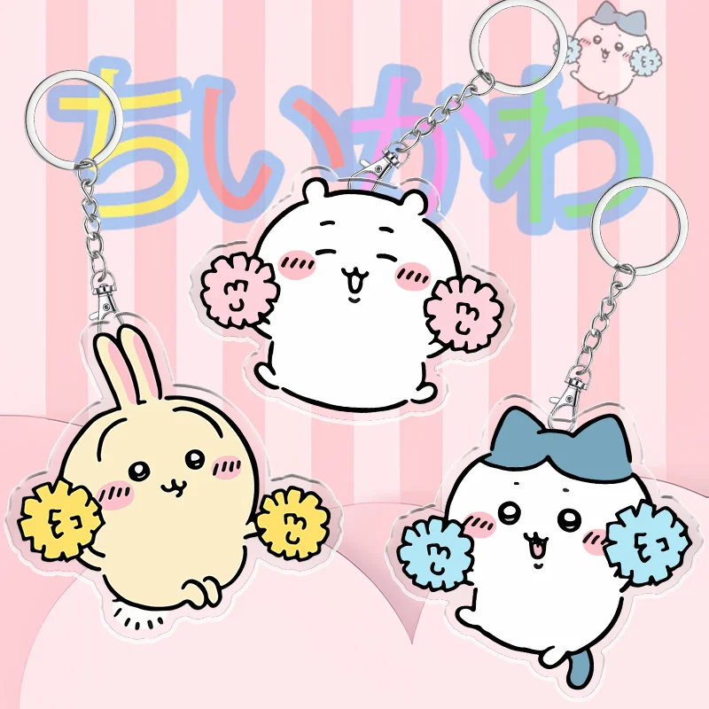 

Cute Chiikawa 6cm Nanka Chiisakute Kawaii Yatsu Keychain Usagi School Bag Decorate Kawaii Keyring Anime Acrylic Holiday Gifts