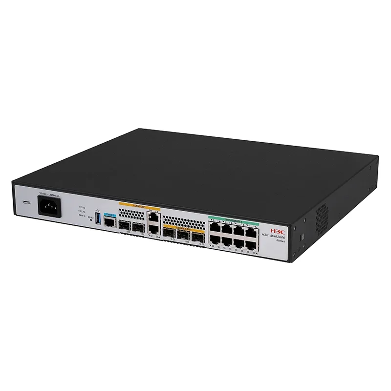 H3C Enterprise Router MSR2630E-X1 5WAN + 8LAN قابل للتحويل 10G Enterprise Network Gateway IPv6 راوتر كامل جيجابت عالي السرعة