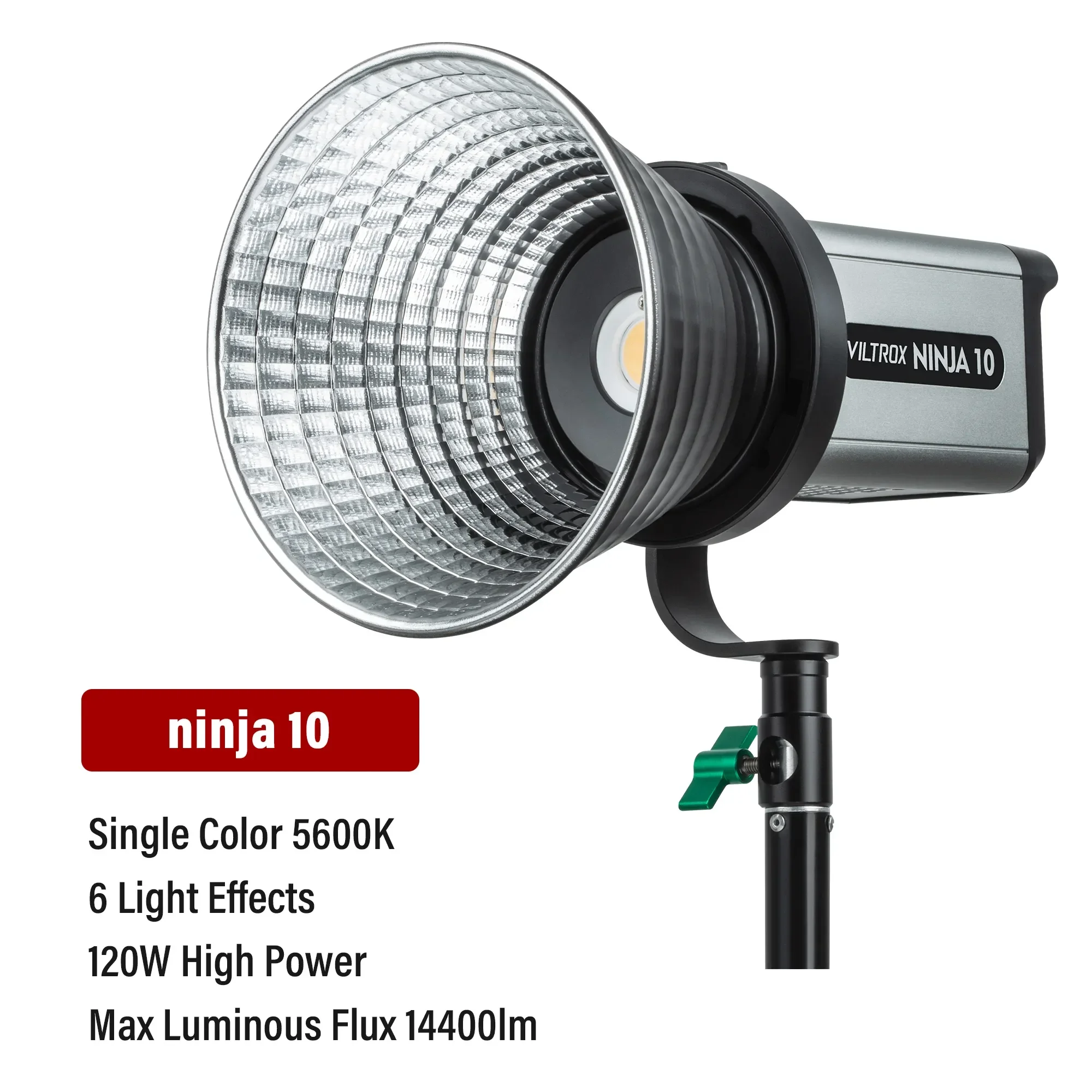 

VILTROX NINJA 10 120W COB LED Video Light Handheld Outdoor Lamp With 10 Lighting Effects APP Control 2800K~6800K