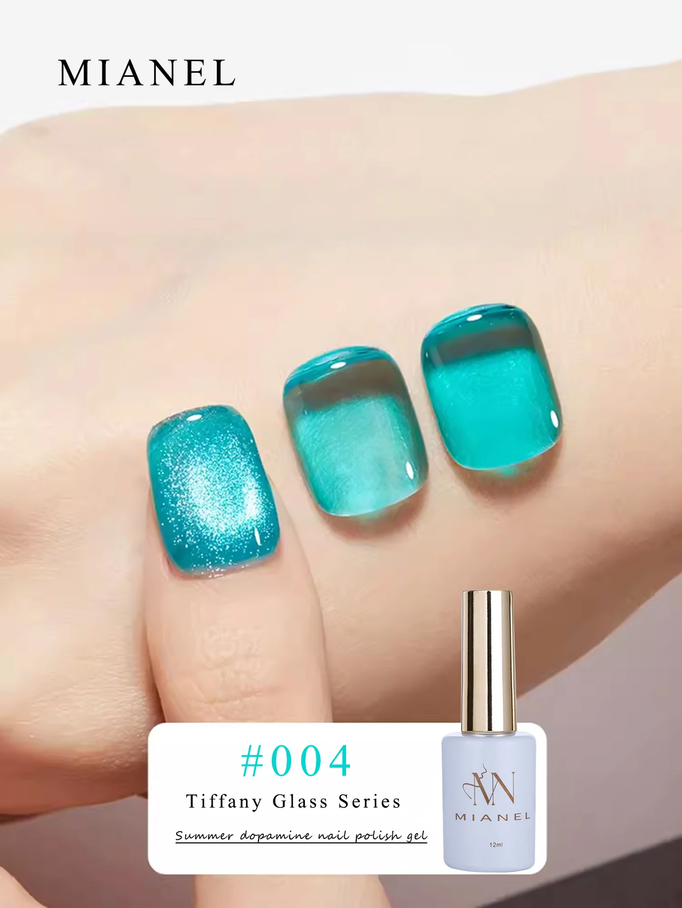 MIANEL 1-9 Stück 12ML Sommer-Bestseller Eisklarer Dopamin-Glaslack Bonbonfarbener Gel-Nagellack Glas-Jelly-Nagellack Rosa Nägel – Detail 35