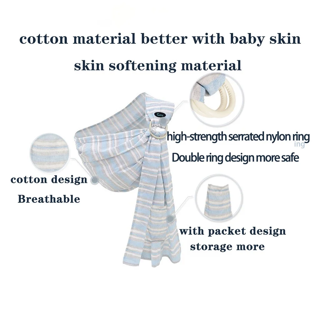 CUBY carrier baby breathable summer baby carrier Sling for newborns baby bag outside baby stripe carrier wrap for 0-36 months