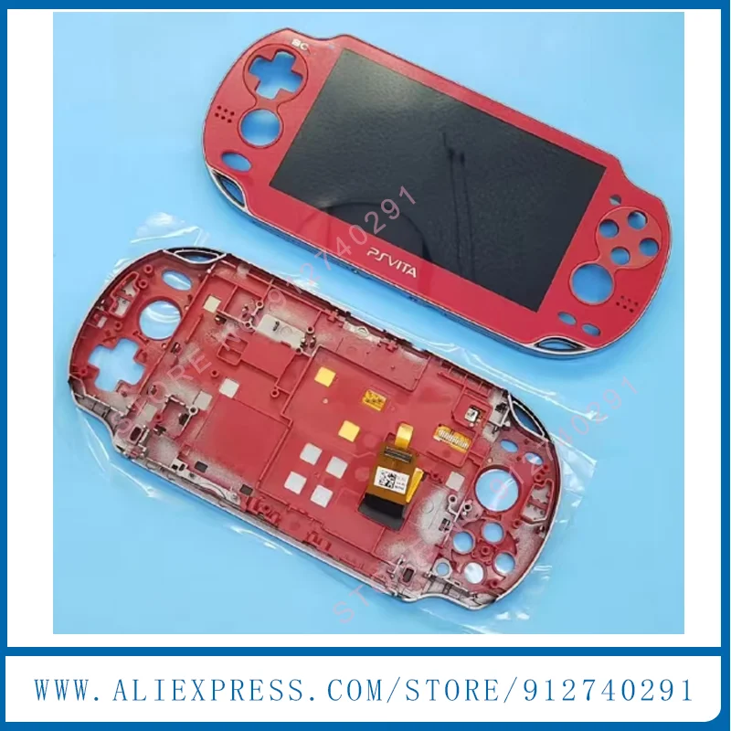 Czarno-biały kolor Nowy OLED do Playstation PS Vita PSV 1000 1001 1004 Ekran LCD z dotykiem (digitizerem) i ramką — zdjęcie produktu 6