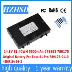 14.8V 81.40WH 5500mAh 078592 789175 Original Battery For Bose S1 Pro 789175-0110 4INR19/66-2