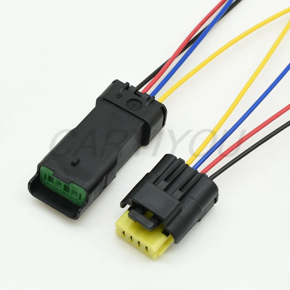 مقاوم للماء FCI التوصيل الكهربائي موصل كابل مشترك ، موصل السيارات ، الإناث والذكور ، 4 دبابيس ، 211PL042S0049 ، 211PC042S8021 ، 1 Set #3