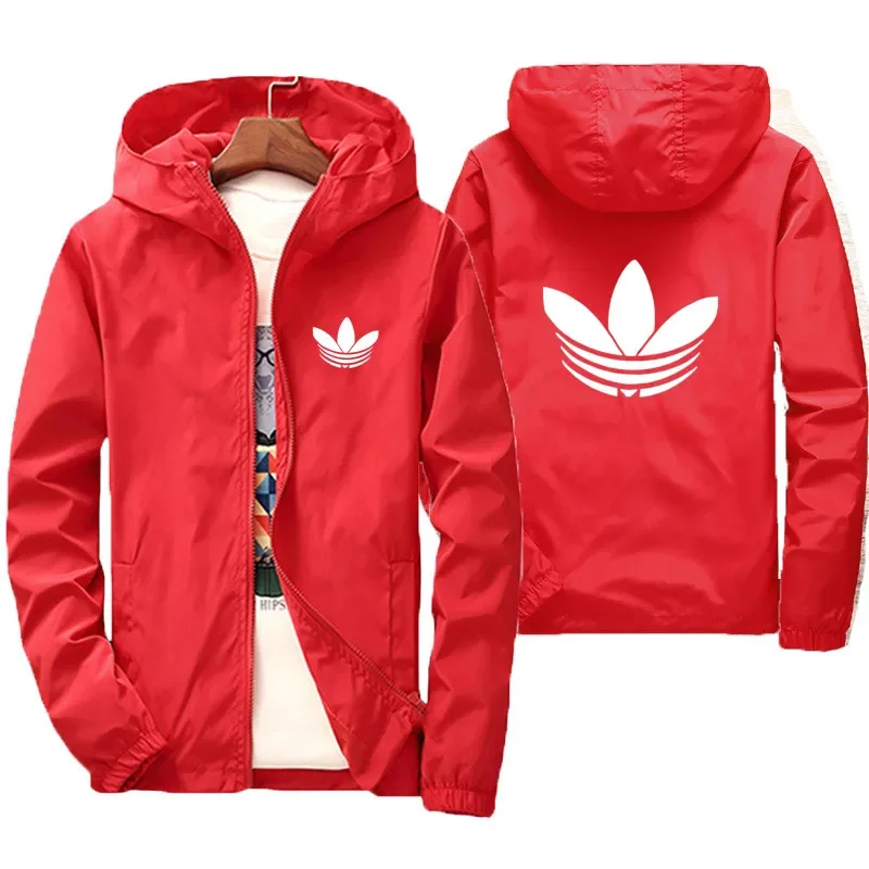 メンズボンバージャケット フード付き パイロット カジュアル 薄手 ウインドブレーカー ジャケット、メンズジャケット、スポーツ防風服、大きいサイズ 7XL ステップジャケット