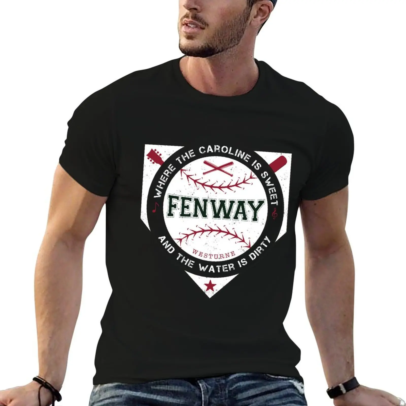 

Boston Fenway Sweet Caroline Dirty Water Shirt T-Shirt blacks oversized compression shirt men