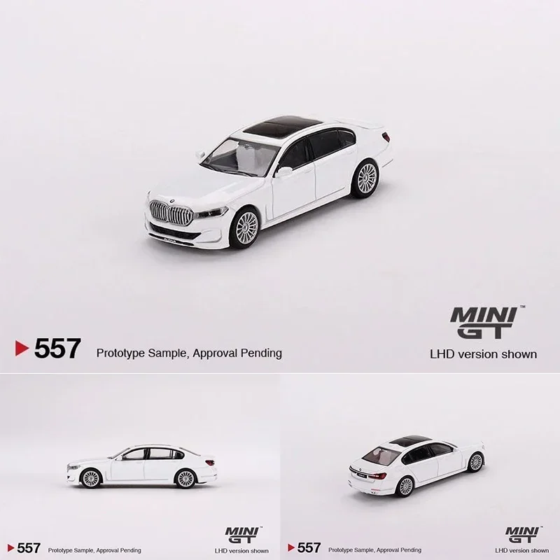 MINIGT 557 1:64 AlpineB7 XDrive AlpineWhite Diecast Diorama Car Model Collection