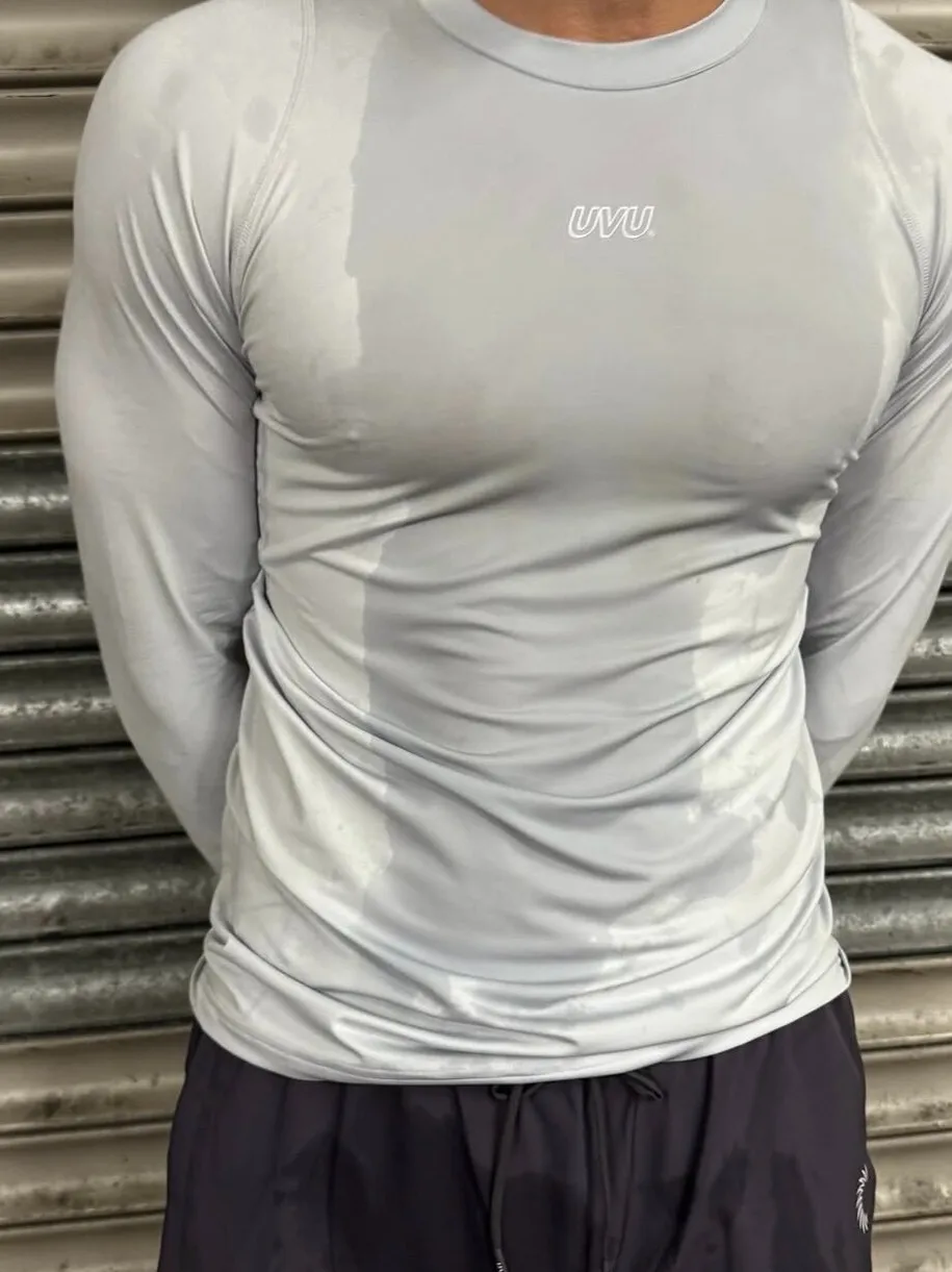 UVU Sport round Neck Long Sleeve Fitness Running Casual Versatile Breathable Hip Hop Lightweight Loose Fit T-Shirt for Teens