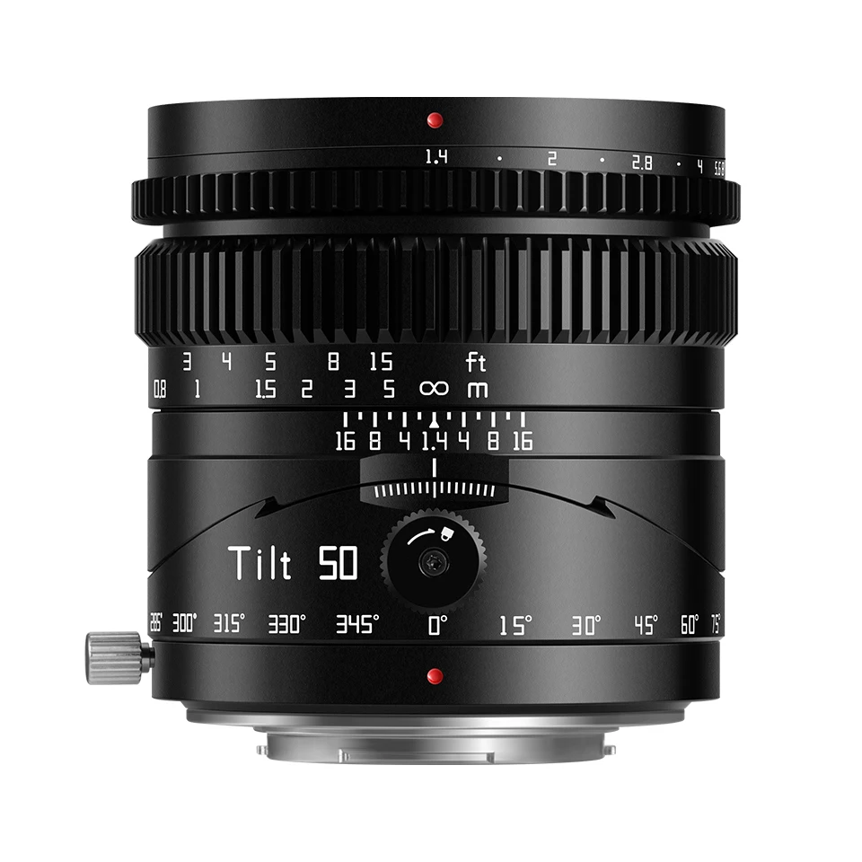 TTArtisan Tilt 50mm F1.4 MF Full Frame Camera Lens for Studio Photography Compatible with Sony E Nikon Z Fujifilm XF M43 L-mount