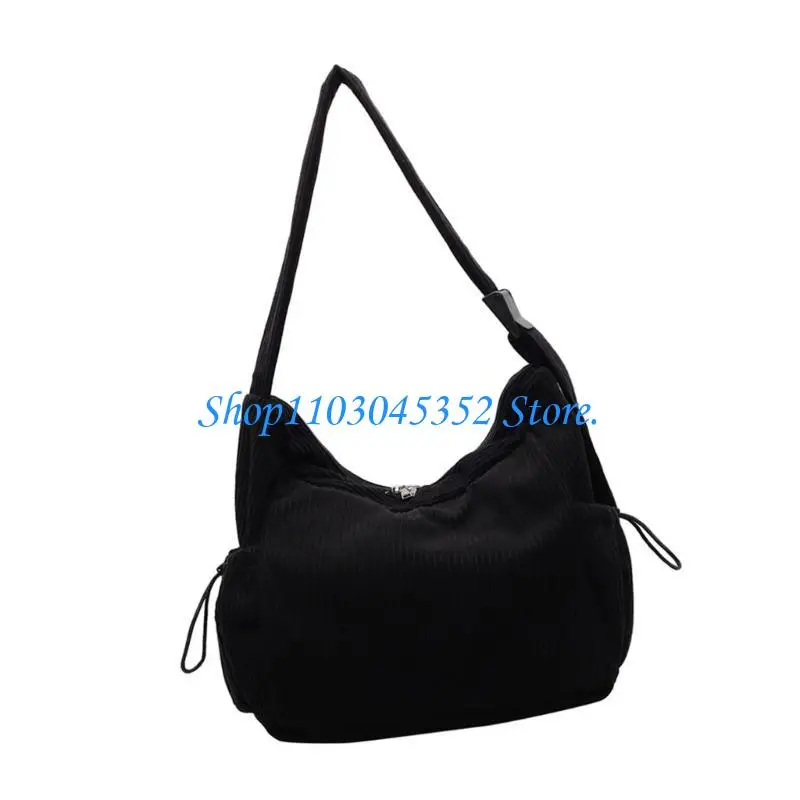 

A3PE Unisex Corduroy Crossbody Bag Large Capacity Shoulder Bag Casual Satchel Purse for Everyday Office School Travel