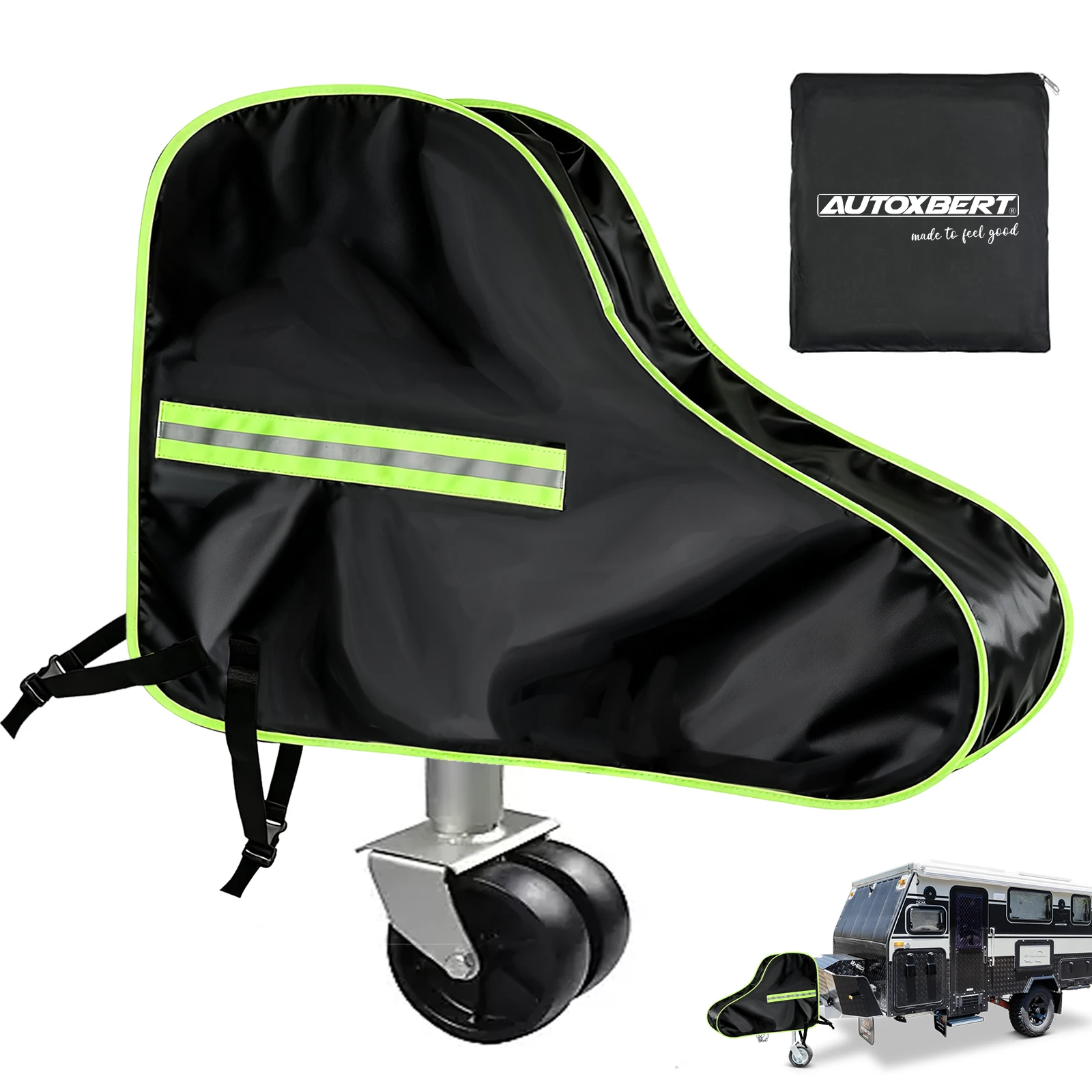 

Trailer Caravan Towing Hitch Cover Anti Rain Snow Dust Dustproof Protector for RV Tow Coupling Lock Coupler Universal Waterproof