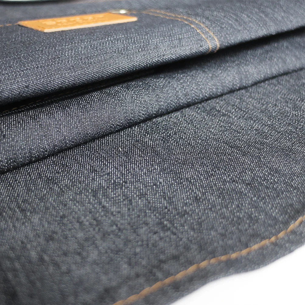 

1 шт., фартук для стрижки, джинсовый однотонный однотонный фартук без рукавов с лямкой на шее, аксессуары для рабочей одежды для салона, парикмахера, джинсовый фартук