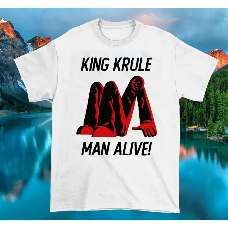 T-shirt King Krule Man Alive en coton épais blanc, toutes tailles